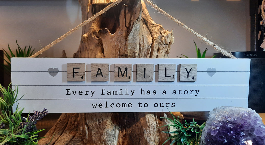WOODEN FAMILY SIGN