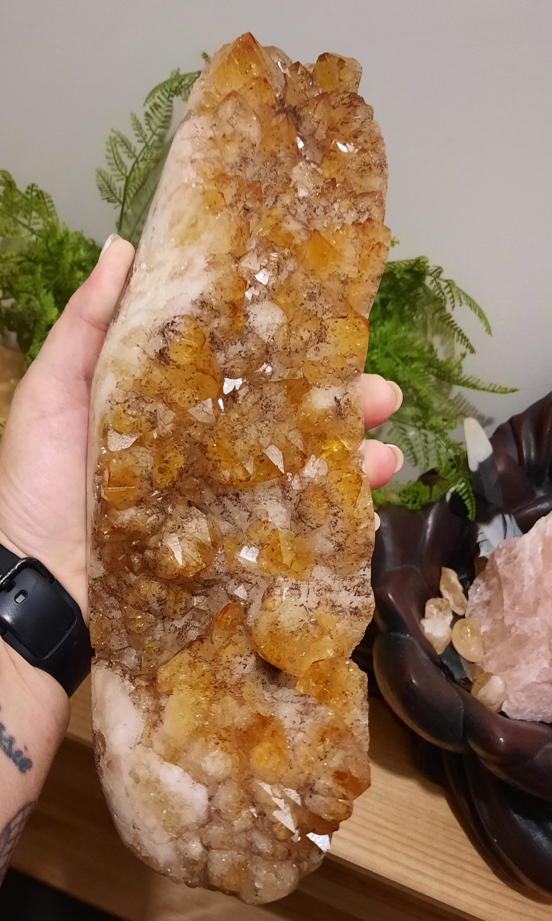 Citrine Cluster With Stand STZ322