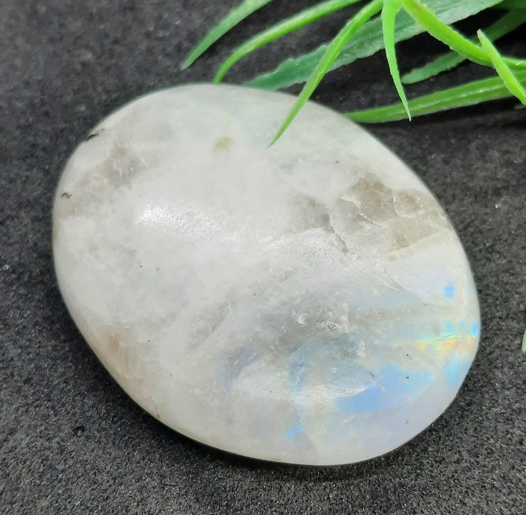 Rainbow Moonstone Worry Stone