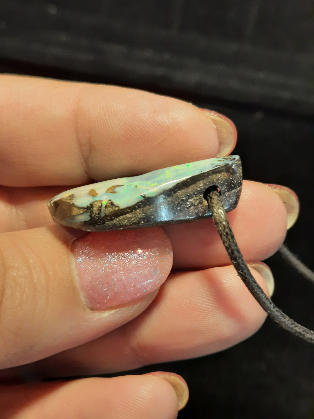 Australian Boulder Opal Necklace OPLN8