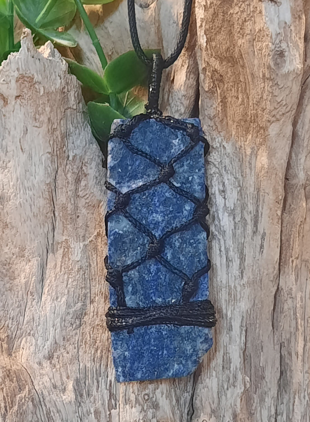 Lapis Lazuli Macrame Necklace