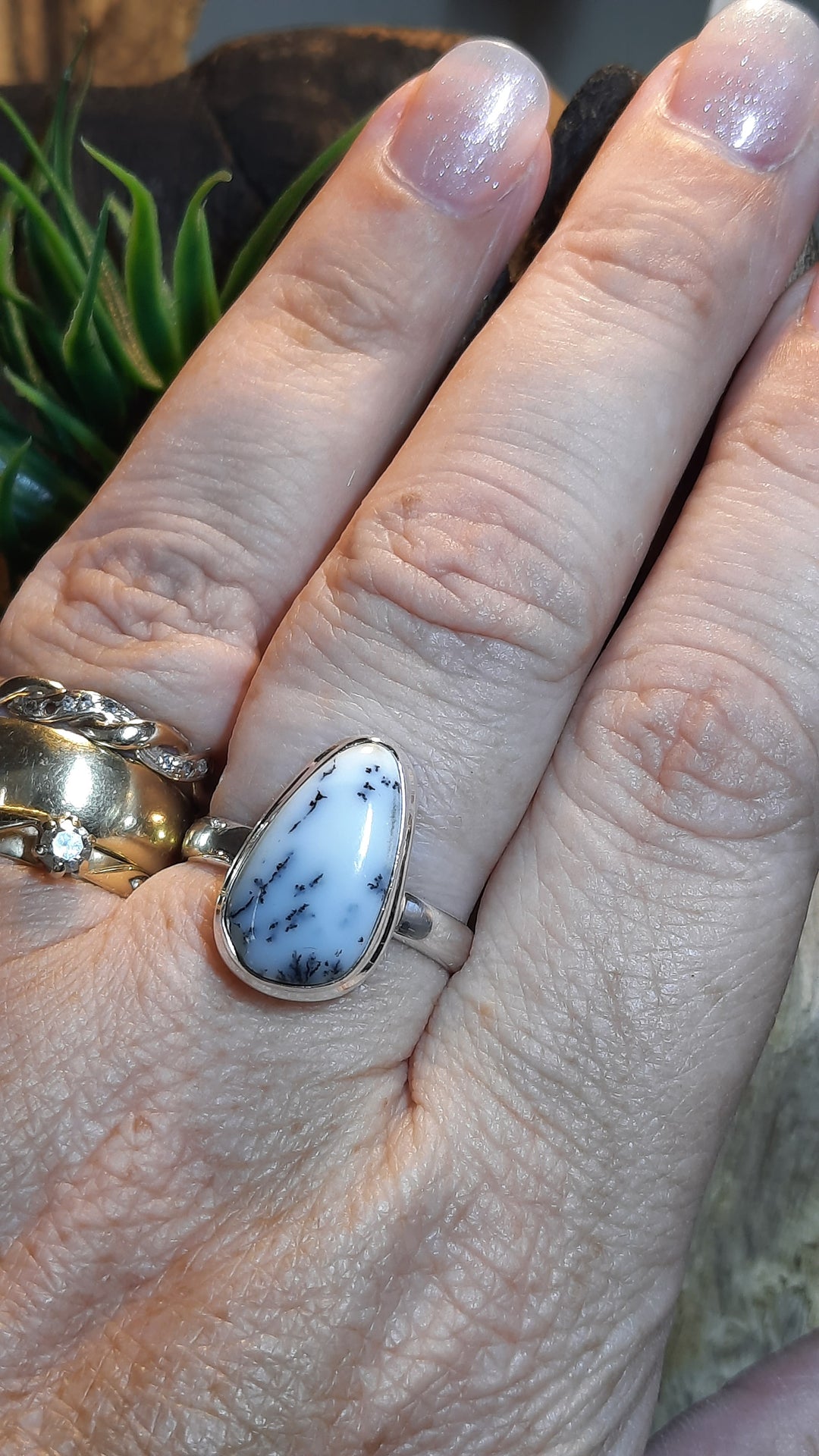 DENDRITE OPAL RING SIZE 10(T) GS2024