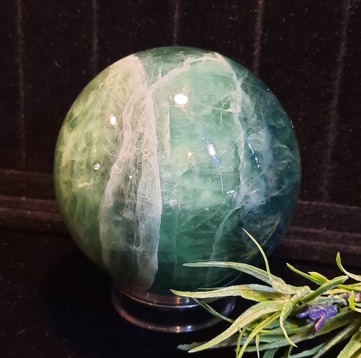 Green Fluorite Sphere (703 grams)
