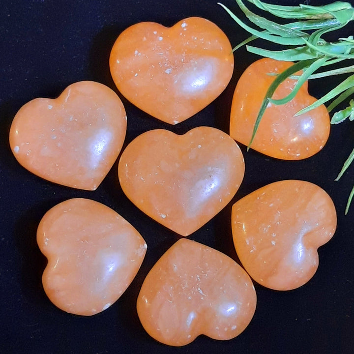 Orange Calcite Heart STZ340